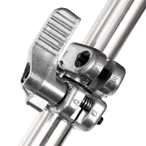 Hiceeden Pinça de cobra profissional de aço inoxidável de 119 cm, garra dobrável de répteis de cobra