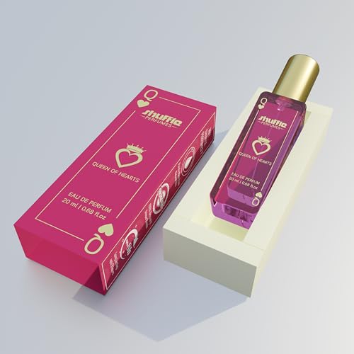 Image of Queen of Hearts Eau De Perfum with Jasmine, Iris, Velvet, Sandalwood & Rosewood | Premium Natural Long Lasting Perfume for Women - 20ml