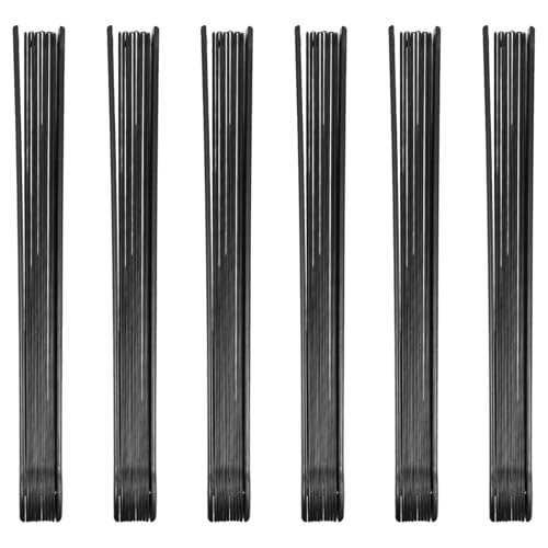 Support pour éventail Alipis en plastique noir | Lot de 6 cadres pliants