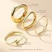 4 PCS Chunky Gold Bangle Bracelets for Women, 14k Gold Plated Big Stackable Bangles Set, Trendy Adjustable Twist Cuff Bracelet Stack Fashion Jewelry Gifts