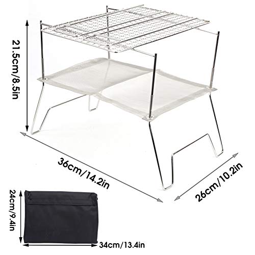 Grill pliable pour feu de camp compact et léger pour rando et camping - 6