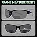 Yogo Vision Bifocal Sports Sunglasses Mens Wrap Around Half Rim Sunglasses Readers 3PK (Black) -+1.50