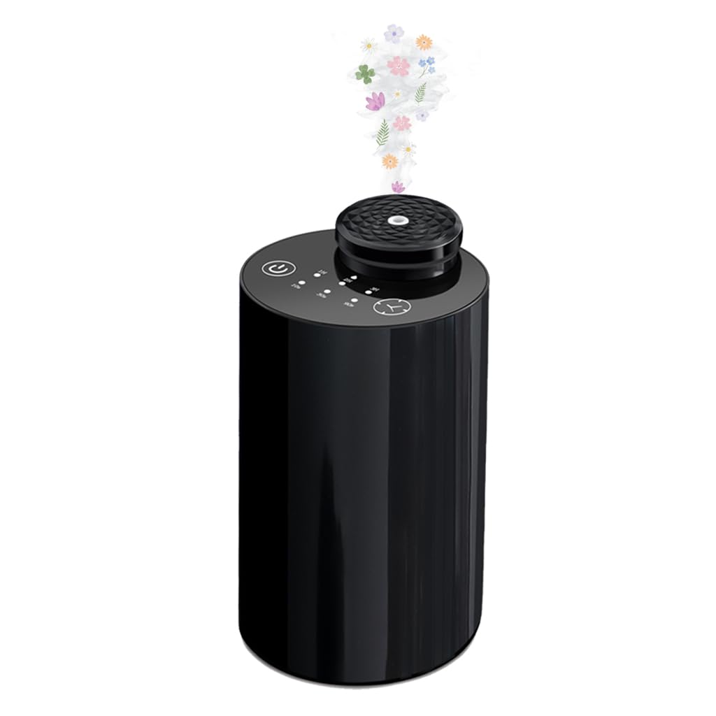 Difusor de aceite esencial sin agua con capacidad de 20 ml, difusores inalámbricos con 3 niveles de niebla y temporizadores para el hogar, el coche y la oficina
