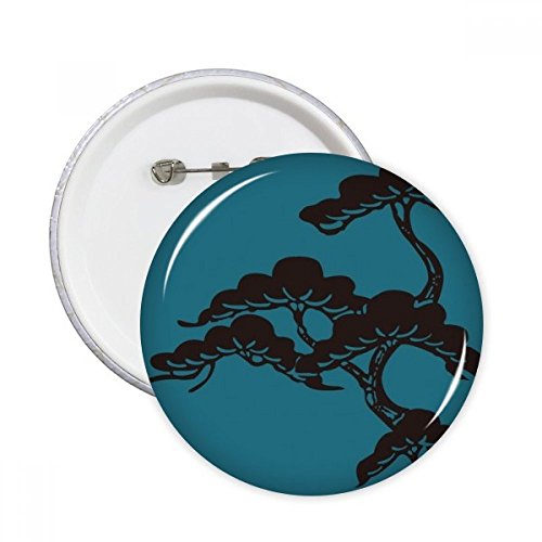 Pins rond bleu culture japonaise badge bouton décoration vêtement cadeau S
