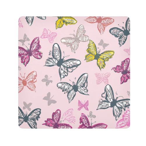 PYBUG 13.8 Inch Multi-Purpose Self-Adhesive Wrap Cloth, Travel Makeup Bag & Camera Lens Protective Wrap for Photography Accessories, Tablet, Phone, Butterfly