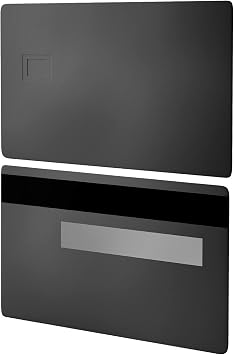 SCULPFUN 2 Metal Credit Card, Blank Brass Business Card, 4442 Chip Slot with HiCo 3-Track Magnetic Stripe for IC Smart Cards or Personalized Cards