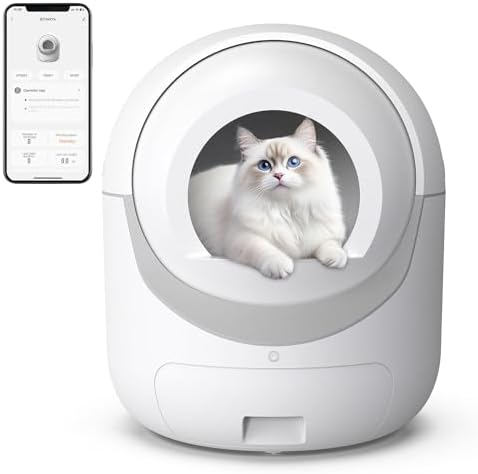 Self Cleaning Cat Litter Box with APP Control, Automatic Liiter B...