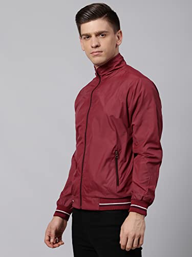 Image of Dennis Lingo Polyester Regular Fit Full Sleeves Men's Panelled Shell Jacket with 2 Pockets - Lightweight Casual Winterwear for Men