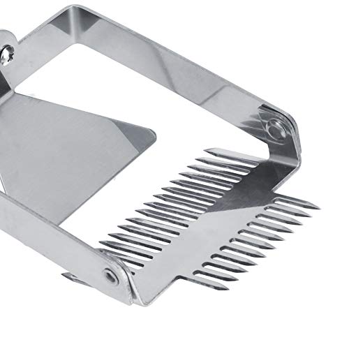 Garfo para mel, agulha dupla de aço inoxidável Colmeia Garfo destapador Raspador Pá Apicultura Ferra