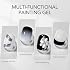 GAOY Black & White Painting Gel for Nail Art, No Wipe Creamy Gel Polish for Lines, Floral Designs, Patterns or French Nail Salon and Home DIY, UV Light Cure