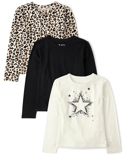 Image of The Children's Place Girls' Long Sleeve Knit Fashion Shirt