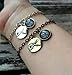 2 Pinky Promise Bracelets, Matching Bracelets, Dark Moon Bracelet, best friend jewelry, bff bracelet, pinky swear bracelet his hers bracelet