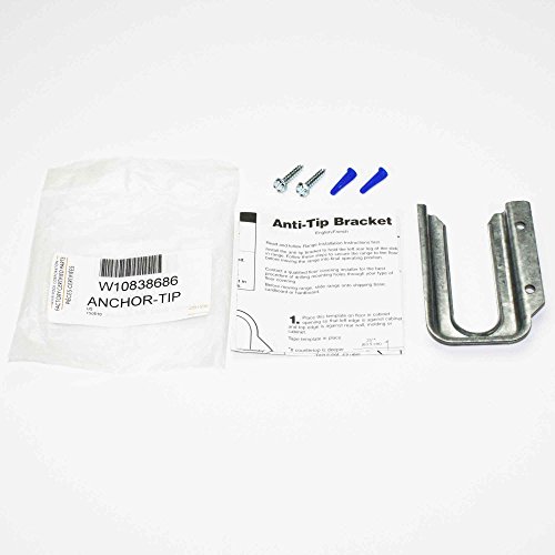 Whirlpool W10838686 Range Stove Oven Anti-Tip Bracket