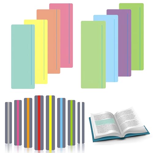 16 PCS Professional Dyslexia Coloured Reading Overlays And Window Reading Ruler Overlays – Dyslexia Aids and Visual Stress Specialists (Mixed Colors)