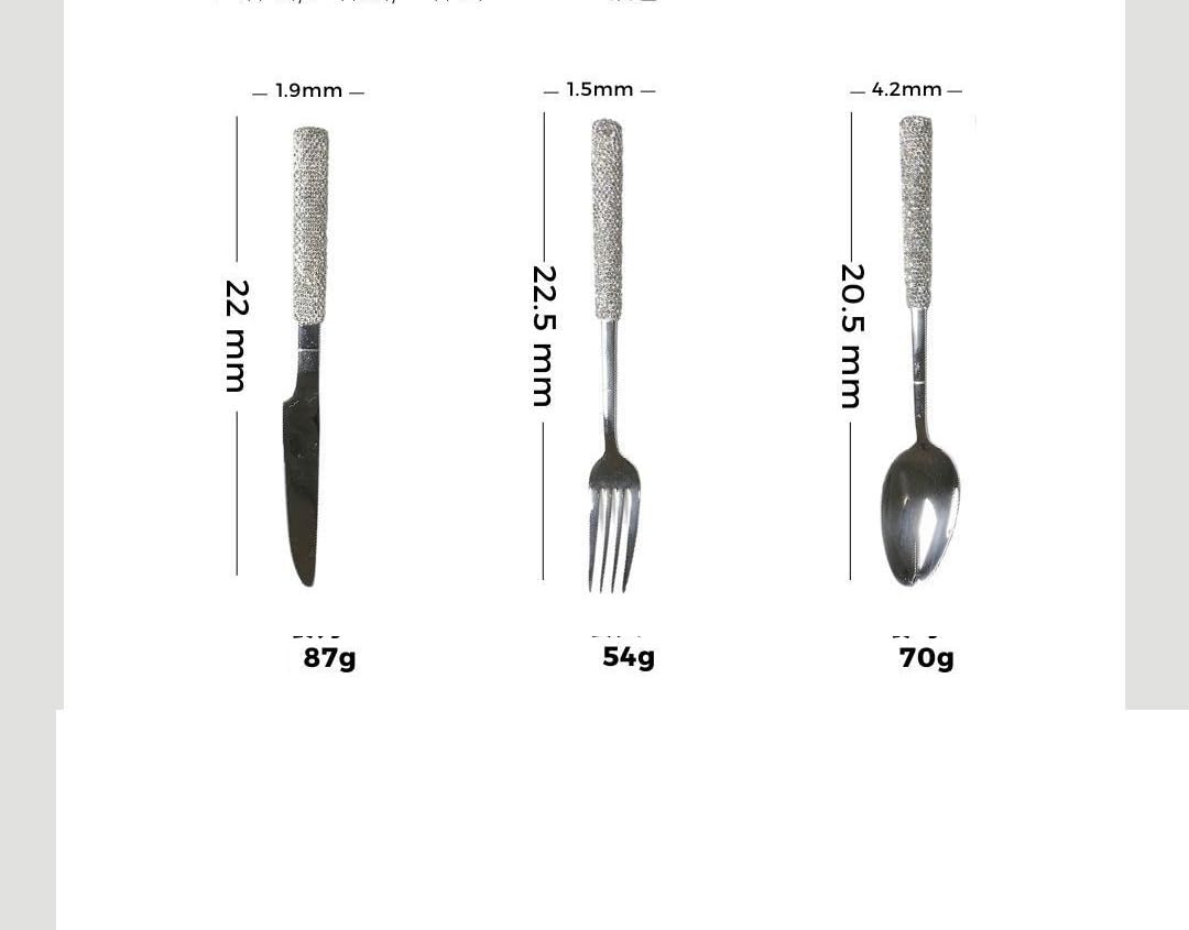 Ménagère de 3/12/18/24/30/36 Couverts en Acier Inoxydable 304, Coffret Cadeau de Luxe léger avec Couteaux et fourchettes à Steak, doré (18 pièces pour 6 Personnes) (doré (36 pièces pour 12 Personnes)