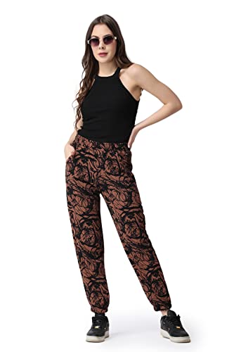 Image of POPWINGS Casual Printed Joggers for Women || Stylish Western Women Joggers for Summer || Pull-On Women Joggers Pants || Women Joggers for Summer