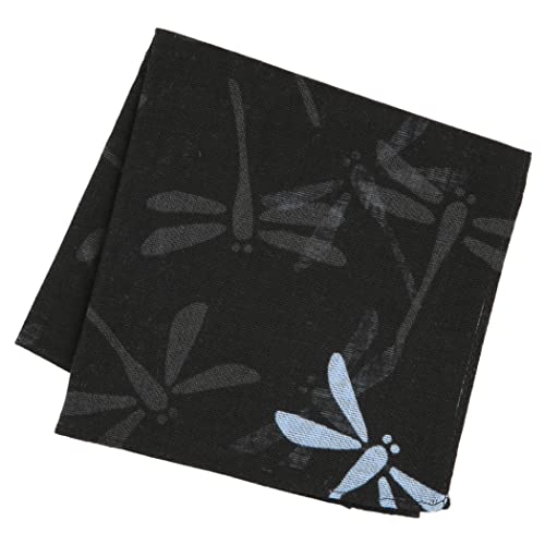 Pañuelo japonés para hombres y mujeres (diseños favorables) Bandana Furoshiki paño de envoltura/fabricado en Japón, Algodón y lino para hombre, libélulas