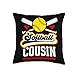Softball Cousin Proud Cousin Of A Softball Player Cousin Throw Pillow