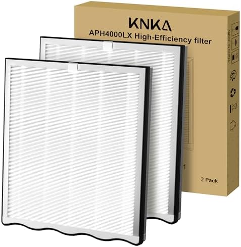 Lot de 2 filtres de rechange pour purificateur d'air KNKA APH4000