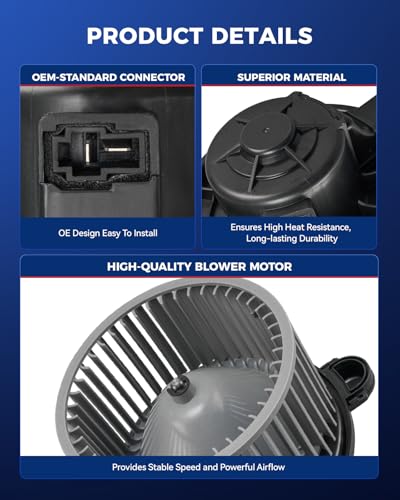 Image of KAX Front AC Blower Motor Compatible with 2010 2011 2012 2013 Kia Soul - HVAC Heater Blower Motor Replaces# 700246