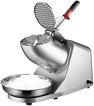Concasseur électrique de glace Snow Machine à découper la glace 300W 143lbs/hr Shaved Ice Maker Design de double lames intégrées pour usage domestique et commercial