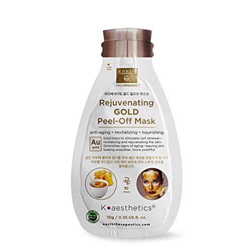 Earth Therapeutics Rejuvenating Gold Peel-Off Mask - 5 Pack