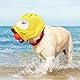Verstellbare wasserdichte Hunde-Duschhaube, Hunde-Ohrenschützer für die Badewanne, wiederverwendbarer Ohrenschutz-Stirnband zum Schwimmen (Gelb)