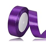 25mm パープル リボーン22 Mロングリボンプレゼントラッピングリボーン結婚飾り花束リボン誕生日パーティー手芸制作