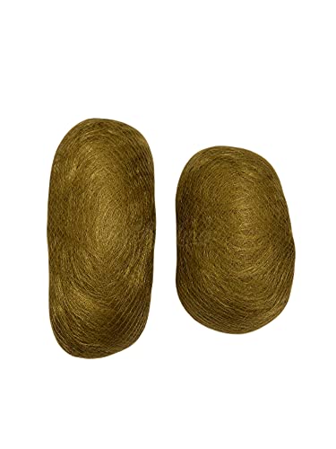 ICYBYAMON Hair Padding For Updos Hair Extension Bun Maker Volume Insert Pads x2 (Dark Ash Brown), 1 count (Pack of 2)