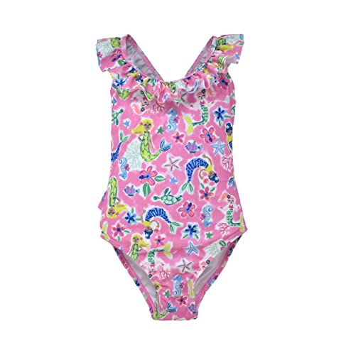 Image of Flap Happy Baby Girls' UPF 50+ Mindy Crossback Swimsuit