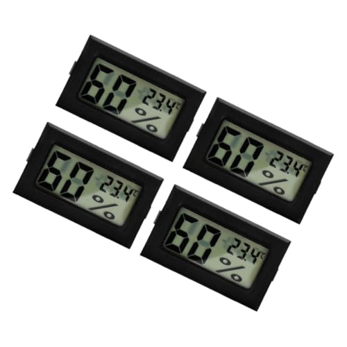 CIYODO Accurate Mini Digital Thermometer Hygrometer 4 Pack Indoor Outdoor Room Humidity Monitor LCD Display for Home Office