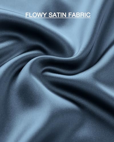 Image of BTFBM 2026 Summer Womens Skirts Silk Elegant High Waist Flowy Long Satin A-Line Midi Skirt Cocktail Wedding Party