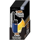 BIC EZ Reach Candle Lighter, The Ultimate Lighter with Wand for Candles, Assorted Designs, 12 Count Pack of Lighters