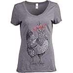 Cute-Glasses-Chick-Funny-Backyard-Chicken-Hen-Chiken-4H-Farm-Egg-Humor-V-Neck-T-Shirt-for-Women