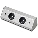 Produktbild WIPO 13940262200 Steckdosenleiste Corner Compact 230 V, max.3500 Watt, L 260 mm, Edelstahl Effekt
