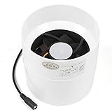 GMSLuu 4' Inline Booster Duct Fan, Ventilation Cooling Exhaust Fan, Low Noise Inline Energy Efficient Blower Can Fan for Air Circulation in Ducting, Vents, Grow Tents, 12V 5W