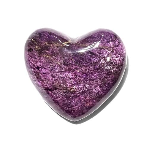 Starborn Polished Purpurite Heart, size 22mm, 1 piece