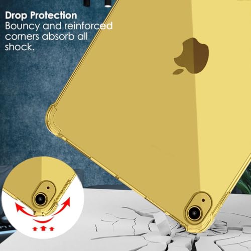 Coque iPad 11e génération jaune transparent antichoc TPU