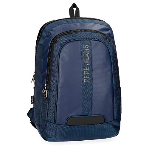 Preisvergleich Produktbild Pepe Jeans Bromley Rucksack, 44 cm, 27.28 liters, Blau (Azul)