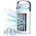 VVLXRIC Cube Fraicheur, Refroidit Et Humidifie Ventilateur Refroidisseur d'air - Dispositif De Refroidissement Personnel Climatiseur Eau, pour La Maison, Le Bureau, La Chambre, La Cuisine, Le Yoga