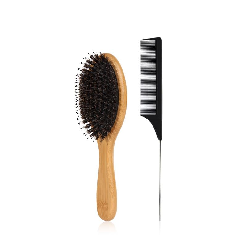 Hair Comb Styling Set – Airbag Comb, Pig Bristle Brush, Detachable Comb & Pointed Tail Hair Comb for Home & Salon Use