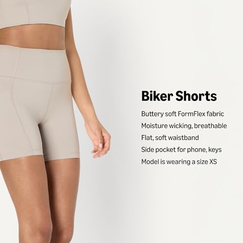 Image of Amazon Essentials Women's Active FormFlex Buttery Soft High Waist Biker Shorts