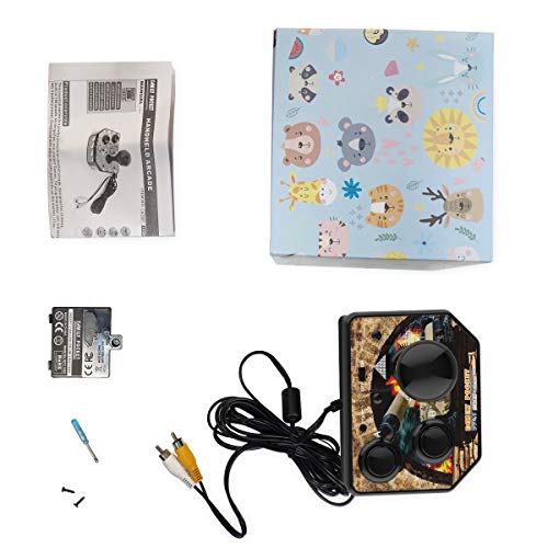 NBCP Handheld Games Console ,Classic Mini Arcade Joystick Plug and Play Built-in 180 TV Video Games for Kids, Children Gift, Birthday Gift (AV Cable) (Mini Handheld) - Thumbnail 7