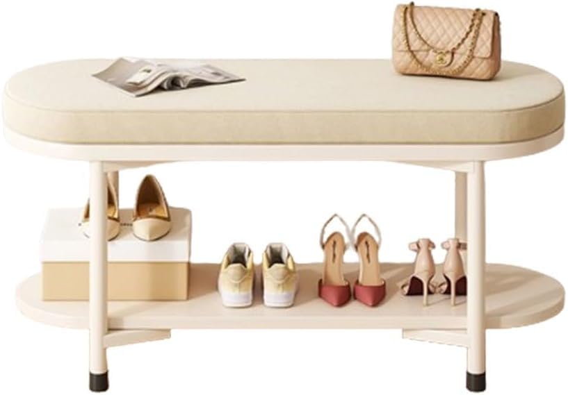 Banc à chaussures d'entrée pour optimiser un couloir encombré avec assise moderne
