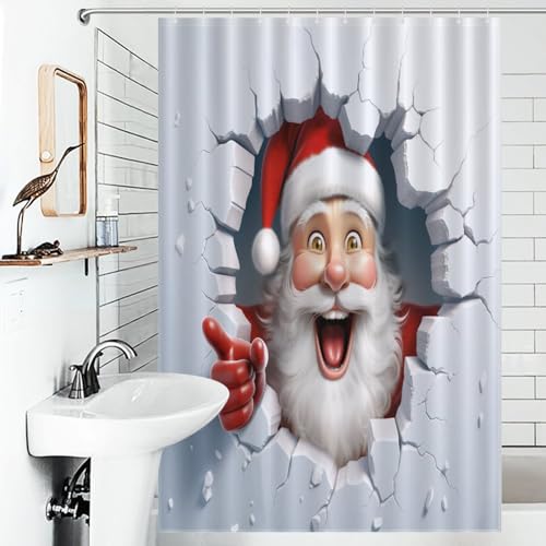 Rideau de douche imperméable lavable rideau de bain textile 122x183cm - 6
