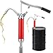 Fasspumpe mit Hebelwirkung, Ölfasspumpe Handpumpe Fasspumpe Kurbelpumpe Hebelpumpe für 15-55 Gallonen Fässer, 45-88cm Teleskoprohr aus Stahl, Ideal für Motoröl Diesel Schmierstoffe Kerosin