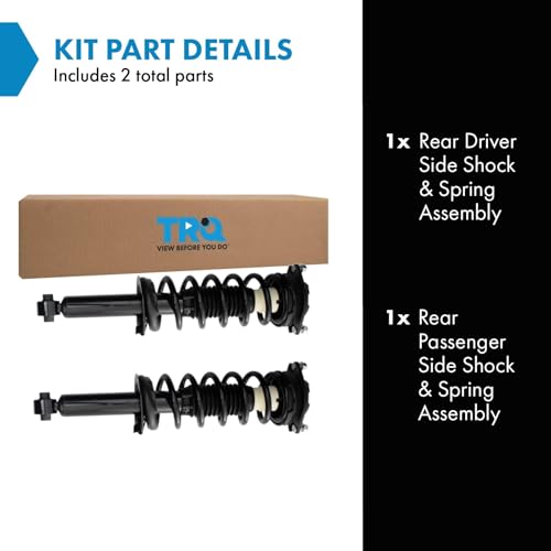 Image of TRQ Rear Shock & Spring Assembly Set Compatible with 2014-2016 Subaru Forester