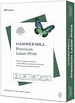 Hammermill Printer Paper, Laser Print Copy Paper, 32lb, 8.5 x 11, Letter, 98 Bright - 1 Pack / 500 Sheets (104646R)