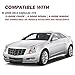 JSBOYAT Projector Headlight Assembly Replacement Compatible with 2008-2014 Cadillac CTS 2-Door Coupe/Sedan/Wagon Driver and Passenger Side Signal and Side Mark Light Included, Not for HID/Xenon Model
