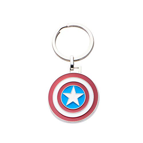 Preisvergleich Produktbild Inox Marvel Captain America Logo Edelstahl Schlüsselanhänger